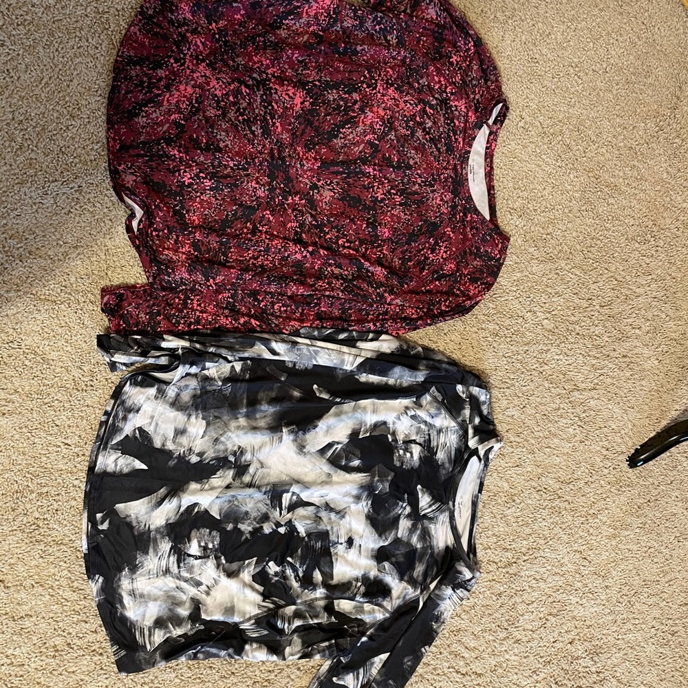 Two Tek Gear Long Sleeve Activewear Ts